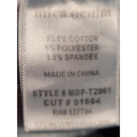 Mica Los Angeles Low-Rise Cropped Distressed Jeans w Raw hems Womens Sz 26 - Picture 8 of 9